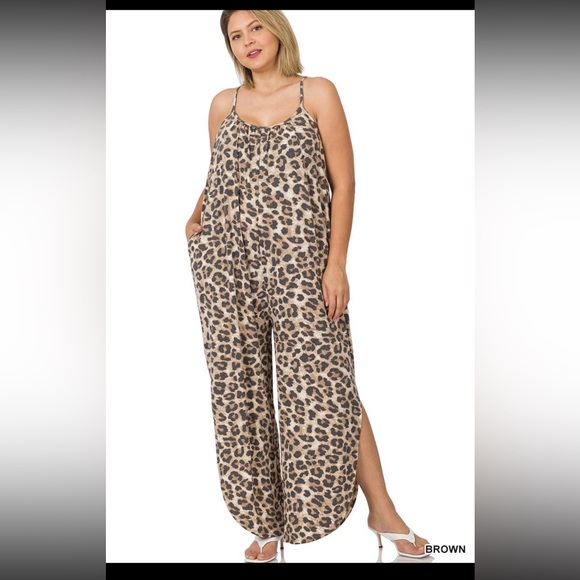 Cheetah Mesh Jumpsuit